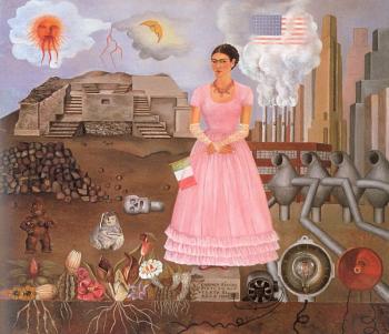 弗裡達 卡洛 Self-Portrait Along the Boarder Line Between Mexico and the United States 弗裡達 卡洛 Self-Portrait Along the Boarder Line Between Mexico and the United States